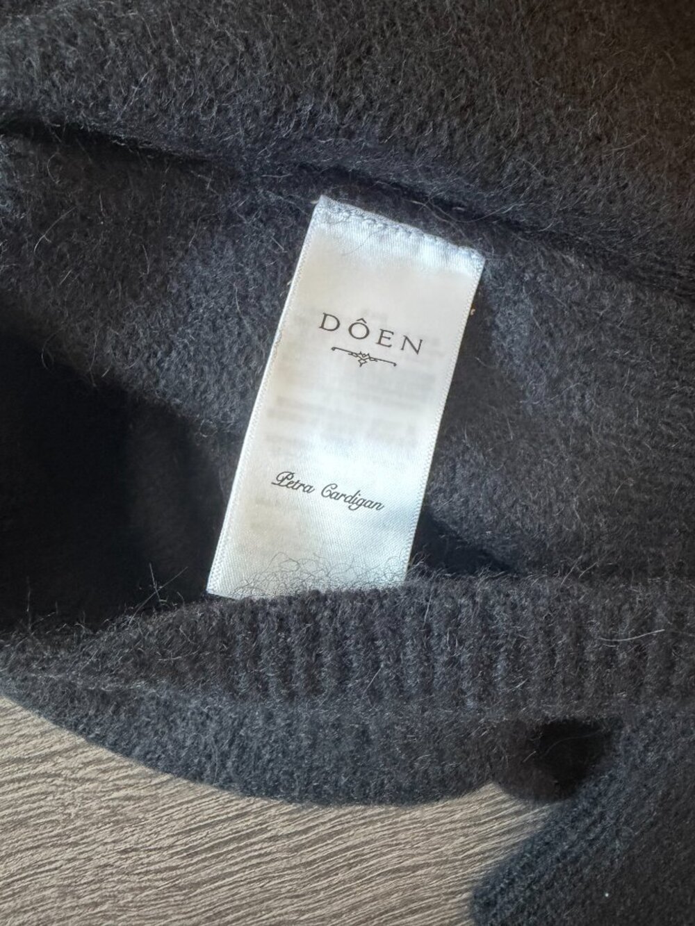 Doen NWOT Petra Cardigan Black M - Picture 14 of 15
